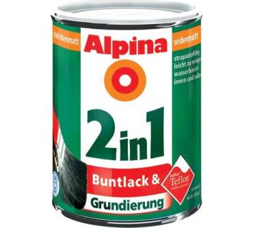 Produktbild Alpina 2 in 1 Buntlack & Grundierung Reinweiß seidenmatt