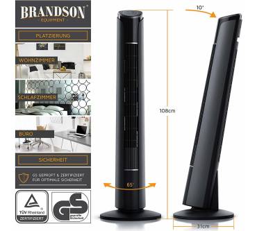 Produktbild Brandson Turmventilator mit Fernbedienung (108 cm)