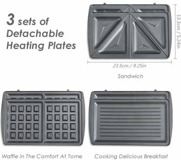 Produktbild Aicok 3-in-1 Sandwich Maker