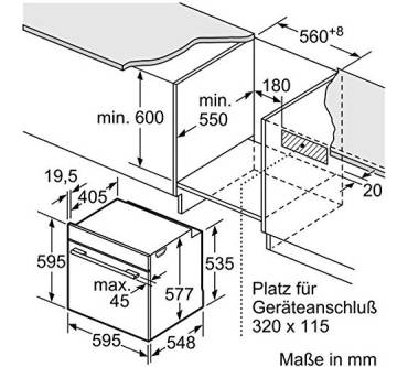 Produktbild Bosch Serie 8 HBG632TS1