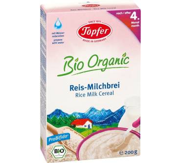 Produktbild Töpfer Bio Organic Reis-Milchbrei