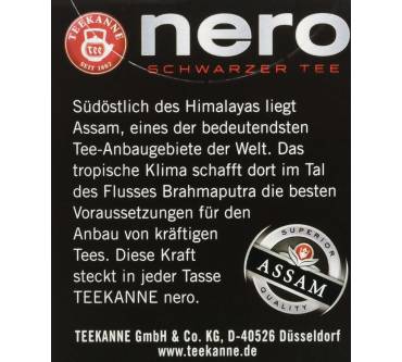 Produktbild Teekanne Nero, Schwarzer Tee