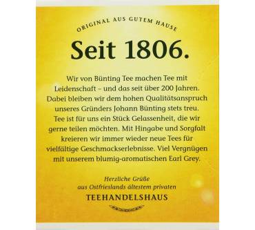 Produktbild Bünting Earl Grey, Beutel
