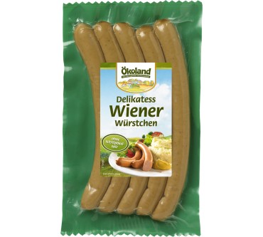 Produktbild Ökoland Delikatess Wiener Würstchen 