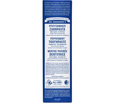 Produktbild Dr. Bronner‘s Pfefferminze-Zahnpasta ohne Fluorid
