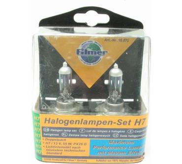 Produktbild Filmer Halogenlampen-Set H7