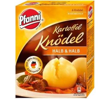 Produktbild Pfanni Kartoffelknödel im Kochbeutel (halb & halb)