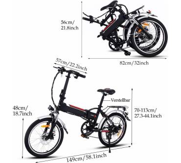 Produktbild Ancheer Faltbares E-Bike