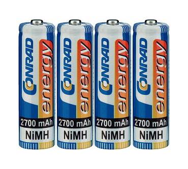 Produktbild Conrad Electronic Energy Mignon NiMH-Akku 2700 mAh (AA-Zellen)