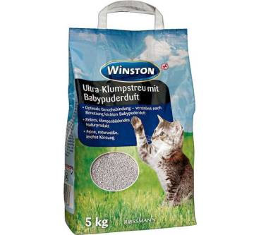 Produktbild Rossmann / Winston Ultra-Klumpstreu mit Babypuderduft