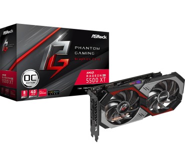 Produktbild ASRock Radeon RX 5500 XT Phantom Gaming D 8G OC
