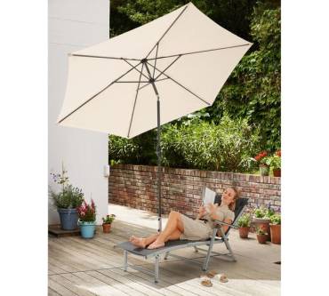 Produktbild Lidl / Florabest Kurbelschirm natur 3m