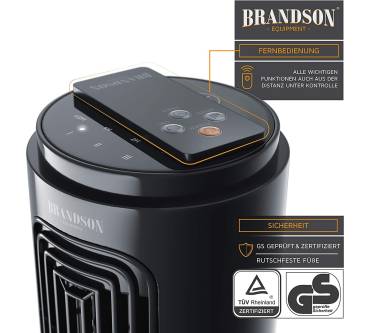 Produktbild Brandson Tischventilator mit Fernbedienung (31,5 cm) 