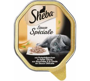 Produktbild Sheba Sauce Spécial mit Putenhäppchen in heller Sauce