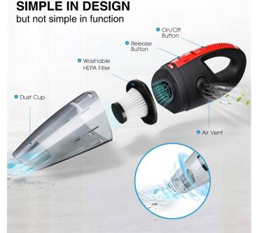 Produktbild Audew Akku-Handstaubsauger