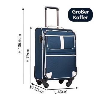 Produktbild Coolife Stoff-Koffer Groß (93 L)