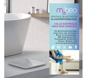 Produktbild MyBeo Digitale Bluetooth Glaskörperwaage (WDP 303373)