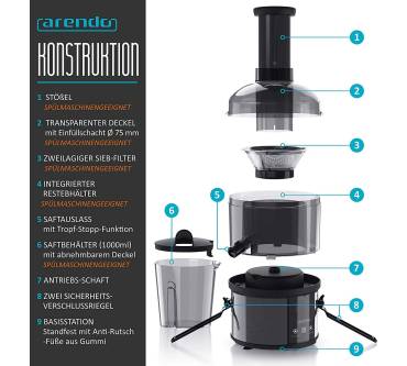 Produktbild Arendo Fast Juicer 303896