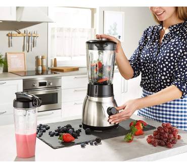 Produktbild Russell Hobbs Steel 2-in-1 Glas-Standmixer