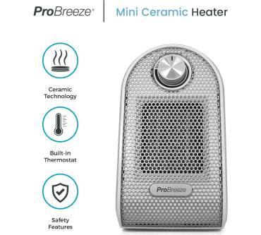 Produktbild ProBreeze 500W Mini-Keramik-Heizlüfter