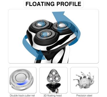 Produktbild Hatteker Nass-und Trockenrasierer 3 in 1