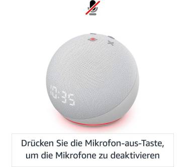 Produktbild Amazon Echo Dot (4. Generation) mit Uhr