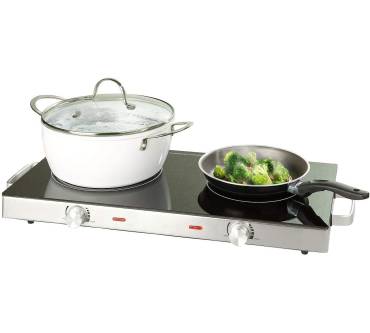 Produktbild Rosenstein & Söhne Glaskeramik-Doppelkochfeld mit Infrarot-Wärme NX-1520