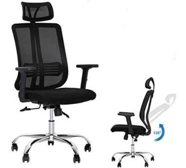 Produktbild DOSLEEPS Bürostuhl (verstellbare Kopfstütze & Armlehne)