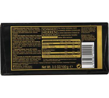 Produktbild Sarotti Schwarze Herren Schokolade Edelbitter