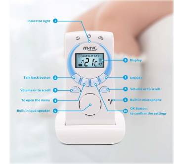 Produktbild MTK Moveteck Eco Dect Baby Monitor TR9139