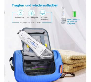 Produktbild Bestope Kabellose Munddusche (5 Modi & 8 Düsen)