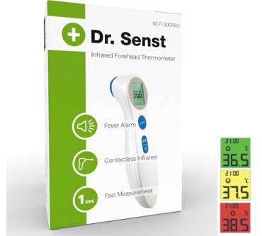 Dr. Senst ohne messen | Fieber Frust Infrarot Stirn-Thermometer