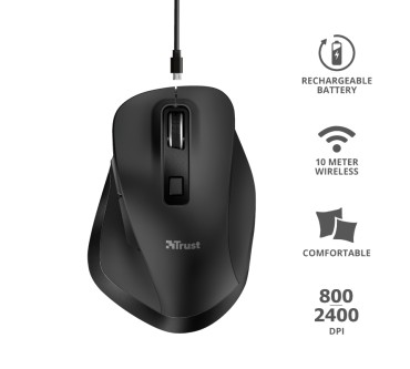 Produktbild Trust Fyda Rechargeable Wireless Comfort Mouse