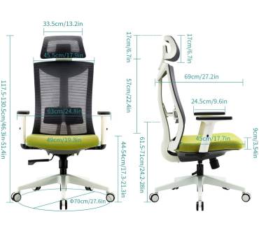 Produktbild Amazon UMI. by Atmungsaktiver schwenkbarer Computerstuhl