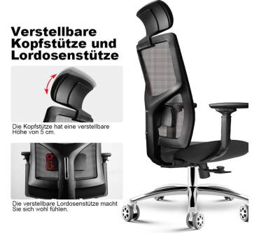 Produktbild HomeGoGo Ergonomischer Stuhl für Zuhause (LJ-2033A)