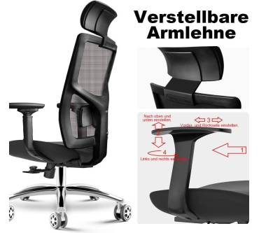 Produktbild HomeGoGo Ergonomischer Stuhl für Zuhause (LJ-2033A)