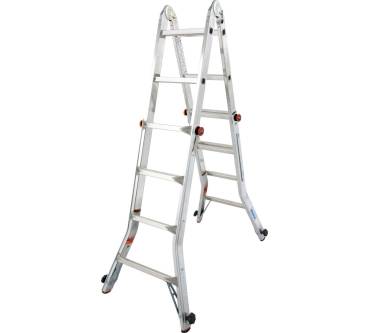 Produktbild Krause TeleVario Sprossen-Gelenk-Teleskopleiter mit 4 Holmverlängerungen (4x4)