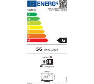 Produktbild Grundig 43 GUT 7150 Hamburg - Fire TV Edition