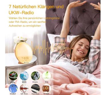 Produktbild Coulax Wake Up Lichtwecker Holzoptik