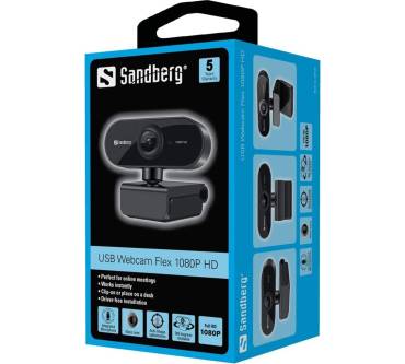 Produktbild Sandberg USB Webcam Flex 1080P HD