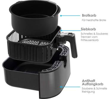 Produktbild Kesser XXL 5,5 Liter Heißluftfritteuse