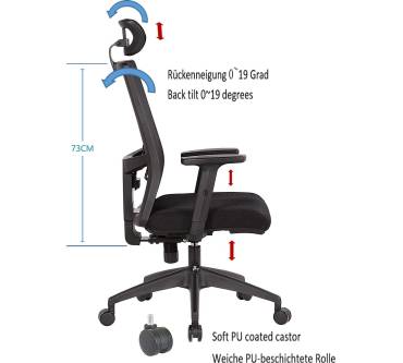 Produktbild Yulukia Ergonomischer Bürostuhl (200038)