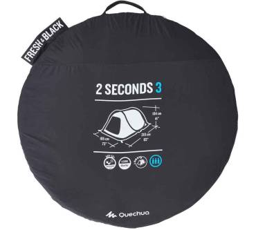 Produktbild Quechua 2 Seconds 3 Fresh & Black