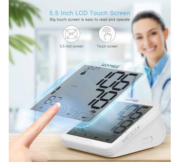 Produktbild Homiee Oberarm-Blutdruckmessgerät (Touchscreen)