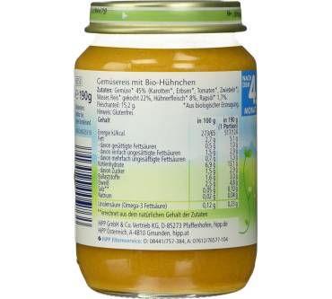 Produktbild HiPP Gemüsereis mit Bio-Hühnchen