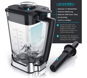 Produktbild Arendo Multi Mixer 2000 Watt (304699)