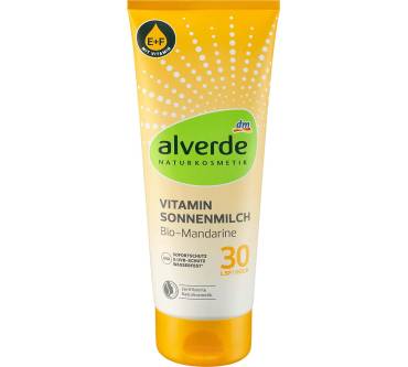 Produktbild dm / alverde Vitamin Sonnenmilch LSF 30, Bio-Mandarine