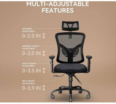 Produktbild Noblewell NWOC1 Ergonomischer Bürostuhl