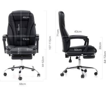 Produktbild Hbada Chefsessel mit Fußstütze