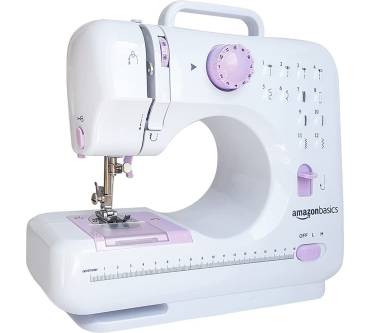 Produktbild AmazonBasics 12-Stich-Mini-Haushalts-Nähmaschine